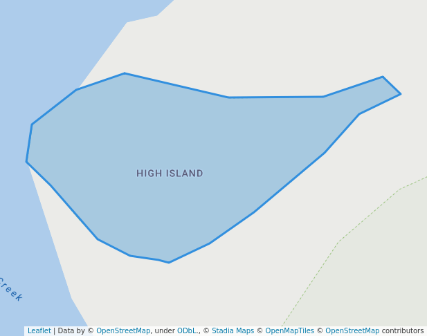 walking in High Island map in Barnstable