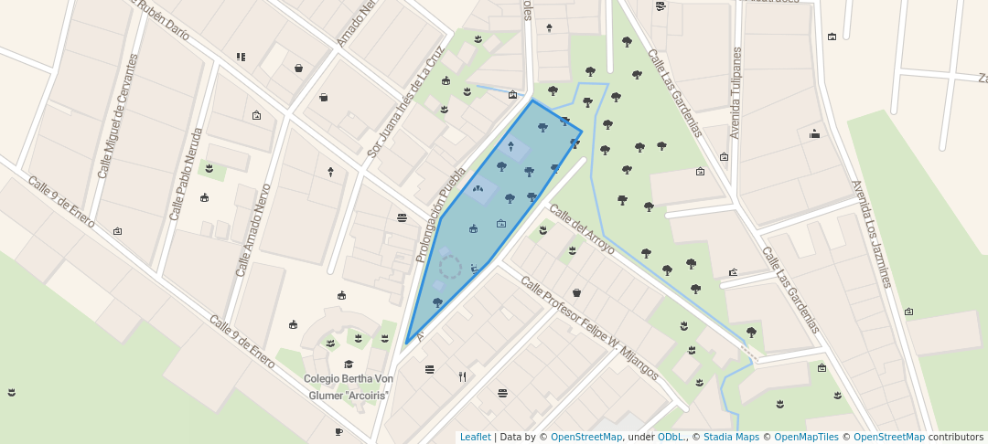 walking in Parque "Las Ciénegas". map in San Cristóbal de las Casas