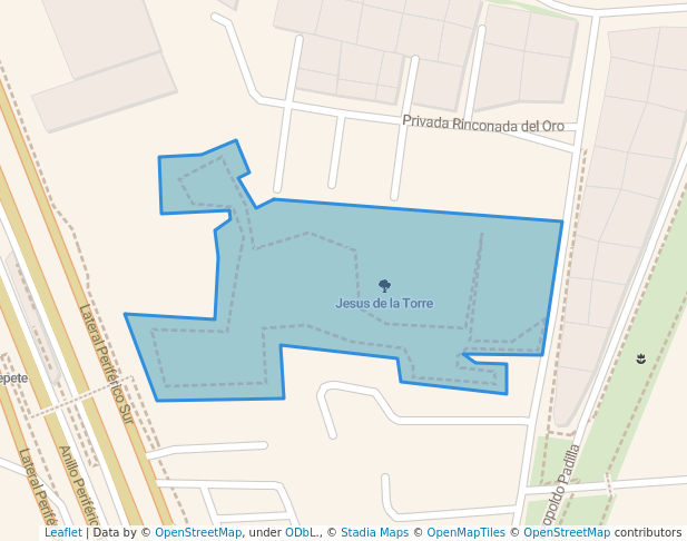 walking in Jesus de la Torre map in Zapopan