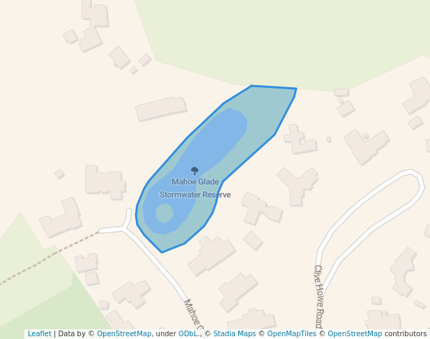 walking in Mahoe Glade Stormwater Reserve map in Patumahoe