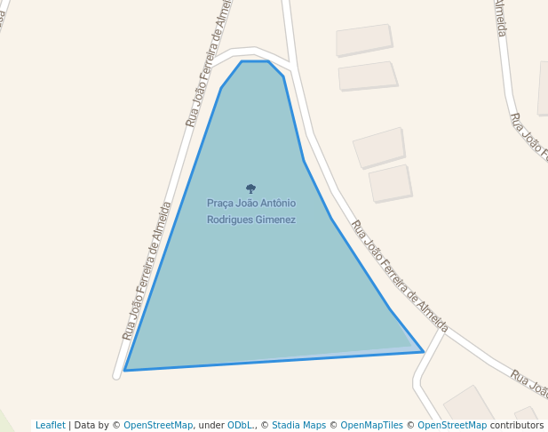 walking in Praça Joao Antonio Rodrigues Gimenez map in São Bernardo do Campo