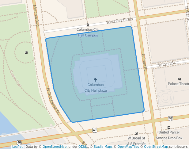 Columbus City Hall plaza