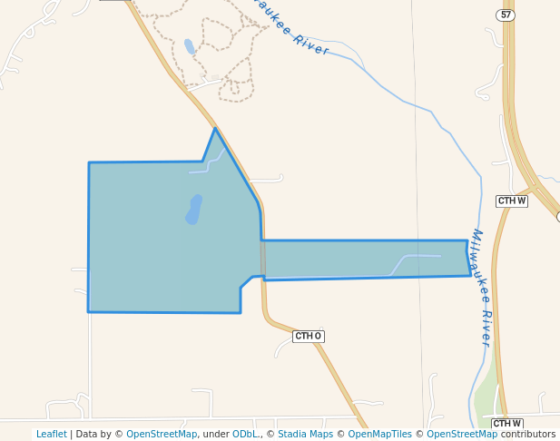 walking in Tendick Nature Park map in Saukville