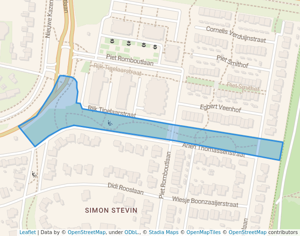 walking in Heidepark map in Ede