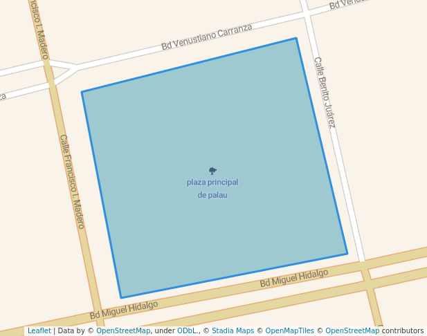 plaza principal de palau