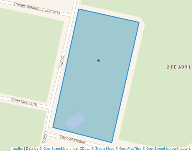 walking in Parque 2 de abril map in Las Varillas