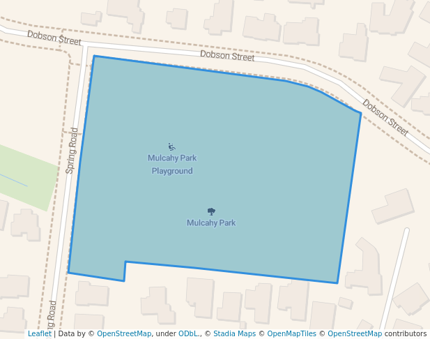 walking in Mulcahy Park map in Timaru