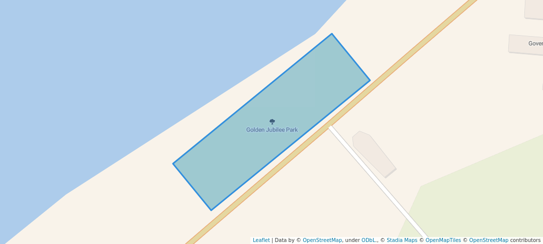 walking in Golden Jubilee Park map in Minicoy