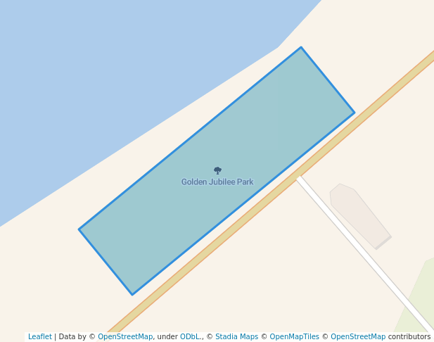 walking in Golden Jubilee Park map in Minicoy