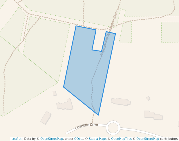 walking in South School Woods map in Andover