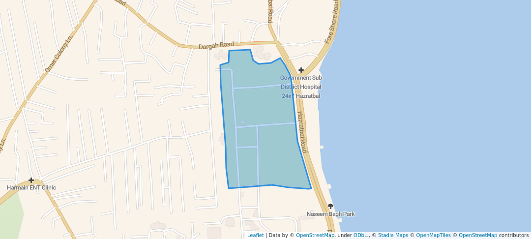 walking in Naseem Bagh map in Srinagar