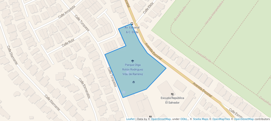 walking in Parque Olga Rolón Rodríguez Vda. de Ramírez map in Guaynabo