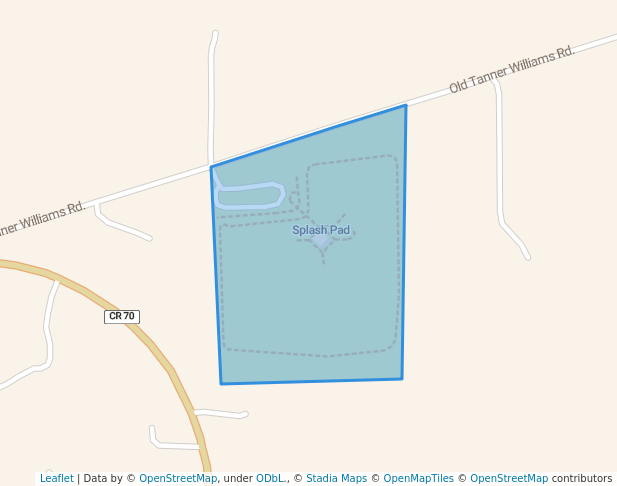 walking in Tanner Williams Community Park map in Mobile