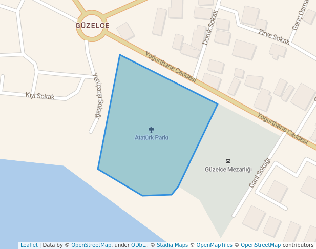 walking in Atatürk Parkı map in Büyükçekmece