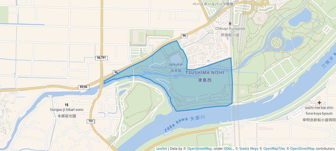 walking in 筑後広域公園 map in Chikugo