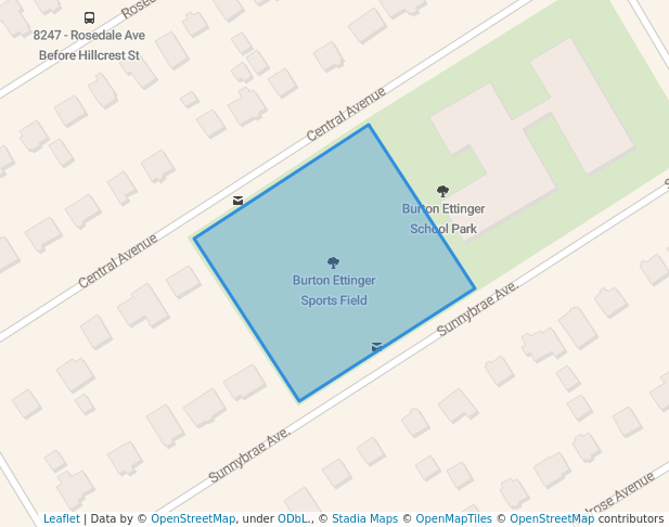 walking in Burton Ettinger Sports Field map in Halifax