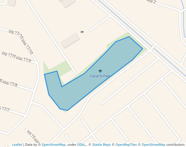 walking in Canal St Park map in Hang Dong