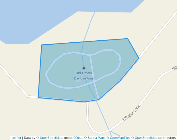 walking in Old Timers Day Use Area map in Bayfield