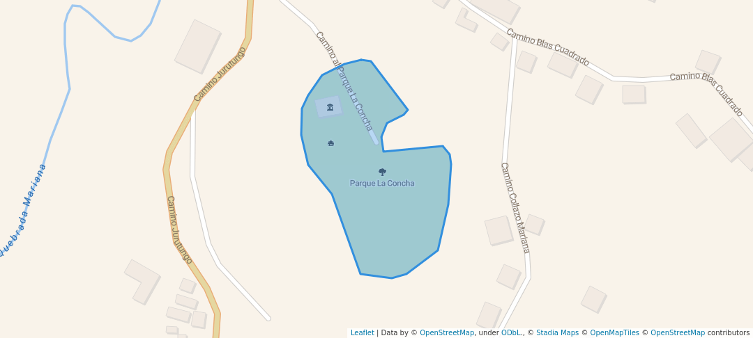 walking in Parque La Concha map in Mariana