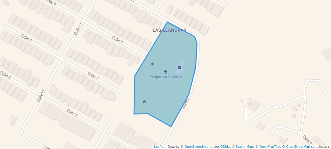 walking in Parque Las Leandras map in Humacao