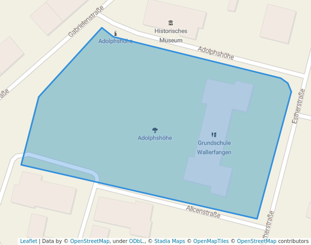walking in Adolfshöhe map in Wallerfangen