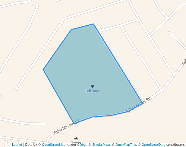 walking in Lali Bagh map in Peshawar