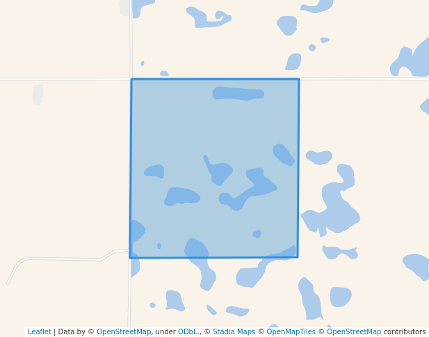 walking in Evanson Waterfowl Production Area map in Havana