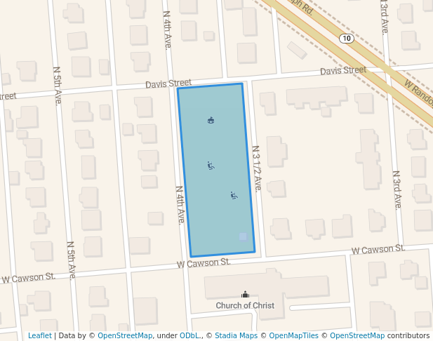 walking in Three and a Half Street Playground map in Hopewell