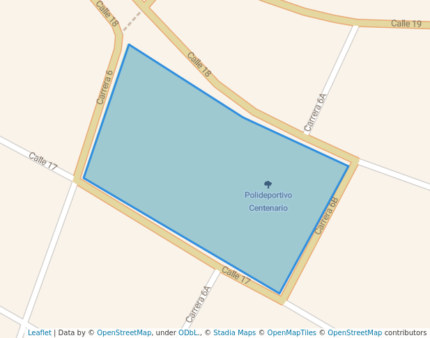 walking in Parque Centenario map in Sahagún