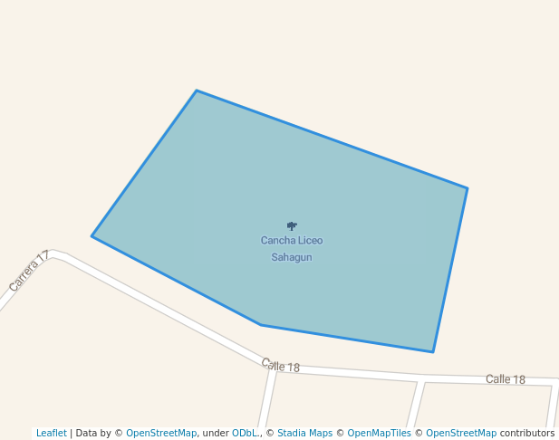 walking in Cancha Liceo Sahagun map in Sahagún