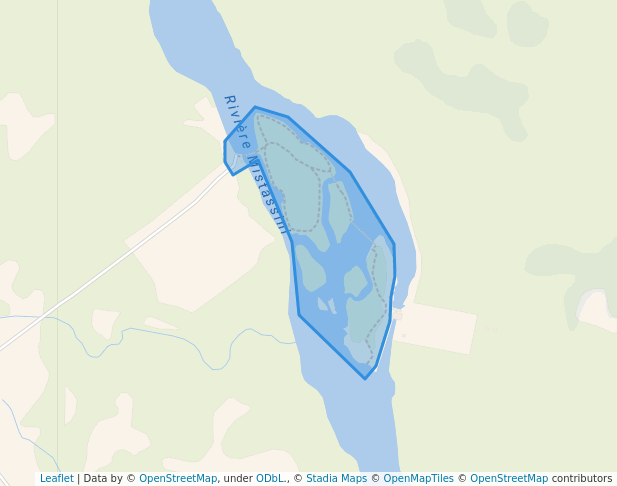 walking in Secteur l'Énergie, Parc régional des Grandes-Rivières du lac Saint-Jean map in Girardville