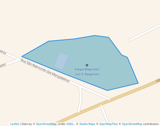 walking in Parque Bispo Dom Luiz G. Bergonzini map in Guarulhos
