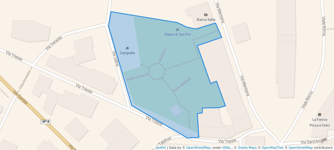 walking in Giardino "Casa Baiocchi" map in Abbadia San Salvatore