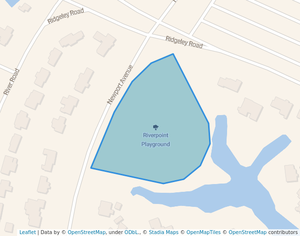 walking in Riverpoint Playground map in Norfolk