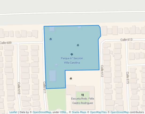 walking in Parque 6ª Sección Villa Carolina map in Carolina