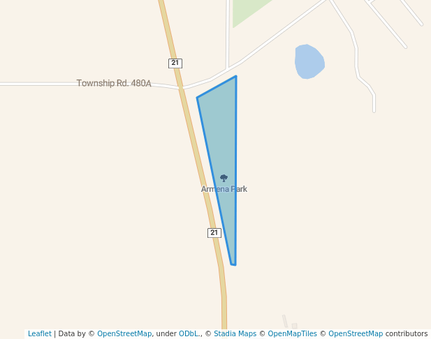 walking in Armena Park map in Armena