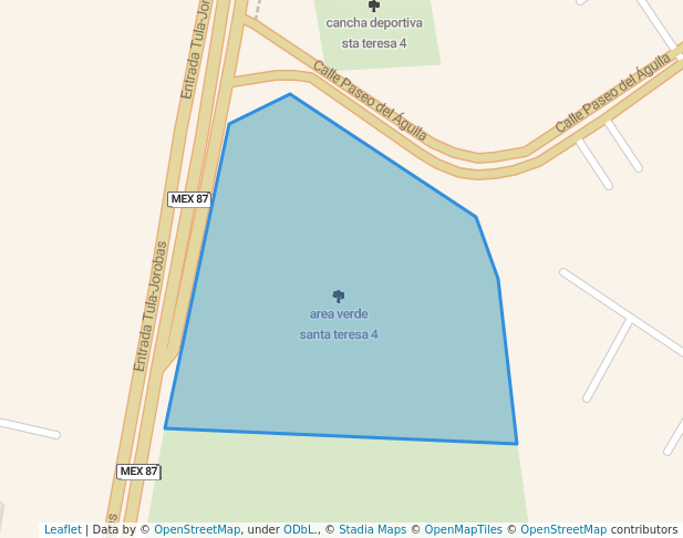 walking in area verde santa teresa 4 map in Colonia Santa Teresa