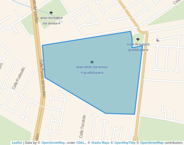 walking in area verde sta teresa 4-guadalupana map in Colonia Santa Teresa