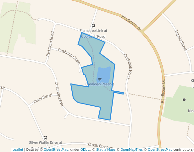 walking in Coolabah Reserve map in Medowie