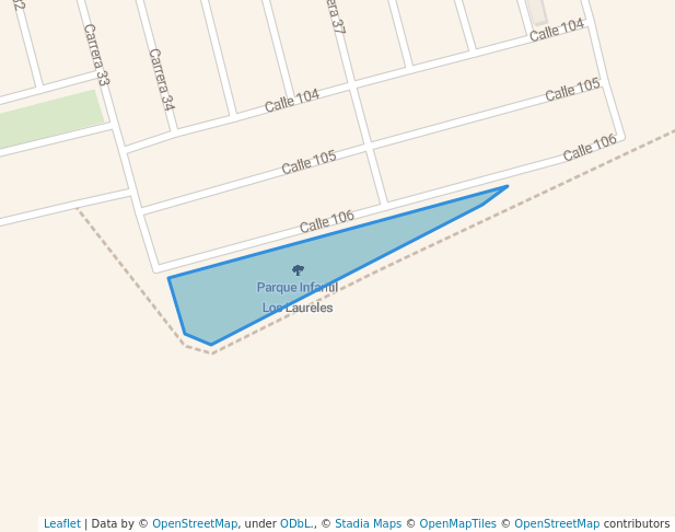 walking in Parque Infantil Los Laureles map in Palmira