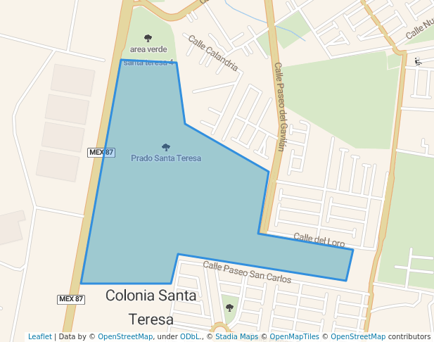 walking in prado sta teresa map in Colonia Santa Teresa