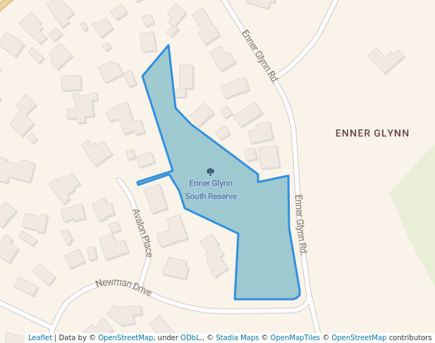 walking in Enner Glynn South Reserve map in Nelson