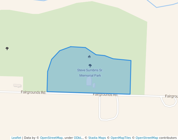 walking in Steve Sumbris Sr. Memorial Park map in Wausaukee