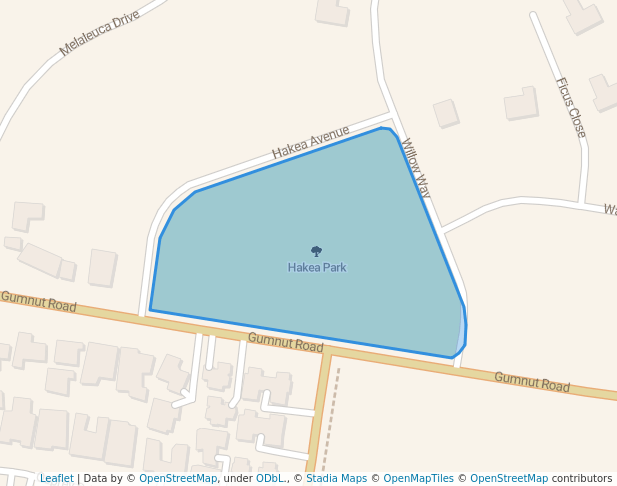 walking in Hakea Park map in Yamba