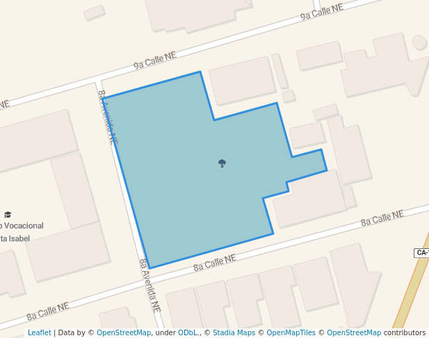 walking in area verde map in El Progreso