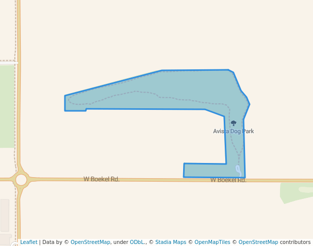 walking in Avista Dog Park map in Rathdrum
