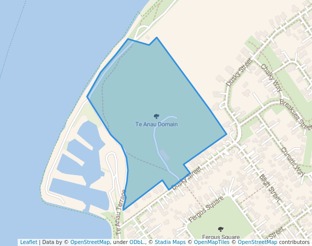 walking in Te Anau Domain map in Te Anau