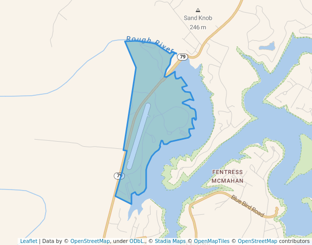 walking in Rough River Dam State Resort Park map in Falls of Rough