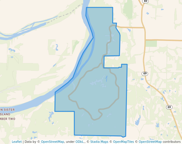 walking in Harmonie State Park map in New Harmony