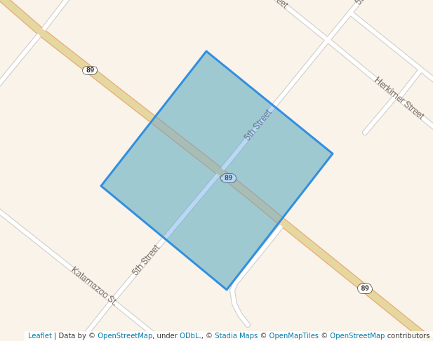 walking in Rossman Esplanade Park map in Allegan